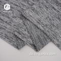 Heather Grey Polyester Hacci Stoff für Pullover